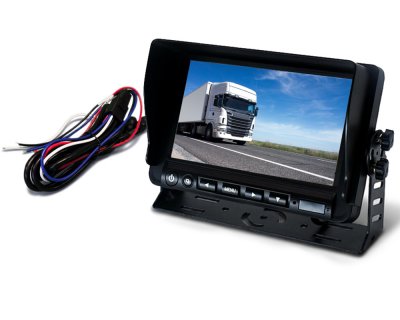 Rear view camera system with 7” monitor and visor camera