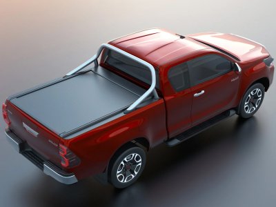 Rolltop Toyota Hilux from 2016 onwards | Extra Cab, for vehicles with OEM roll bar