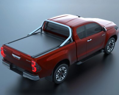 Rolltop Toyota Hilux 2016- | Tessera Roll+ E-KIT | Extra Cab with original roll bar