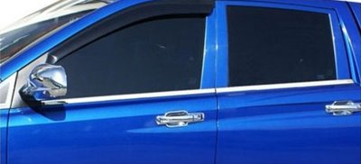 Stainless steel weatherstripping for Ssangyong Actyon Sports 2006-