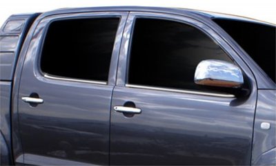 Stainless steel moldings for Toyota Hilux 2006-2015