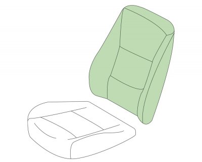Example image: Backrest for the driver's seat Opel Combo 2012-2018