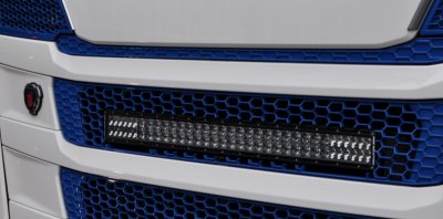 Recessed RIGID LED ramp in the front hatch for Scania R/S C20 from 2017-