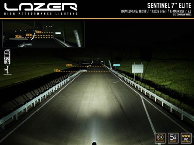 Lazer Sentinel 7 Elite extra light in black with position light