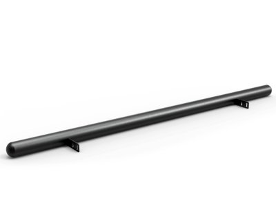 Example image: Side bars for Ford Transit Custom from 2023– | Black powder-coated