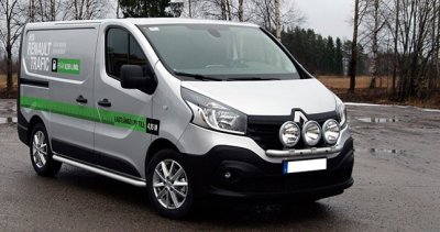 Aluminum side bars for Renault Trafic 2015-