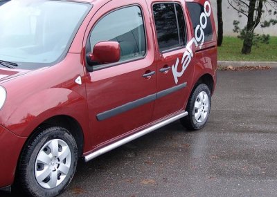 Stainless steel side bars for Renault Kangoo L1 2008-2013