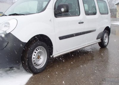 Stainless steel side bars for Renault Kangoo L2 2008-2013