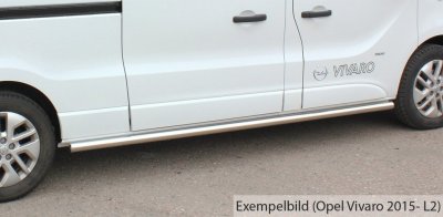 Stainless Steel Side Arches for Renault Trafic L2 2015-