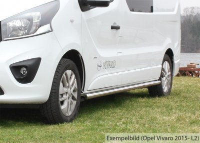 Stainless Steel Side Arches for Renault Trafic L2 2015-