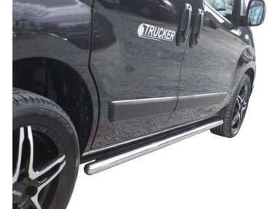 Stainless steel side bars for Fiat Fiorino 2008-