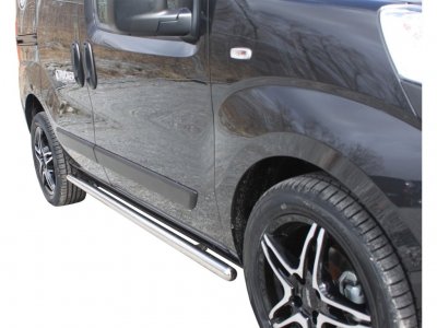 Stainless steel side bars for Fiat Fiorino 2008-