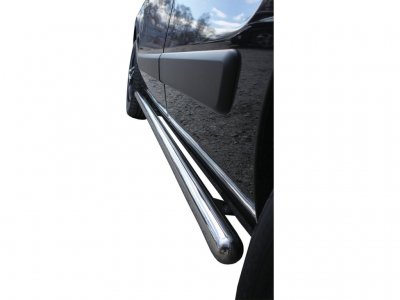 Stainless steel side bars for Fiat Fiorino 2008-