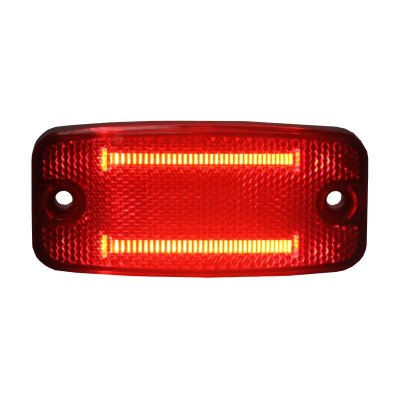 Position light/side marker in fiber optic LED with built-in reflex | Red