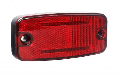 Position light/side marker in fiber optic LED with built-in reflex | Red