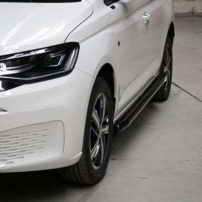 Side bars with curved ends for Volkswagen Caddy from 2021-