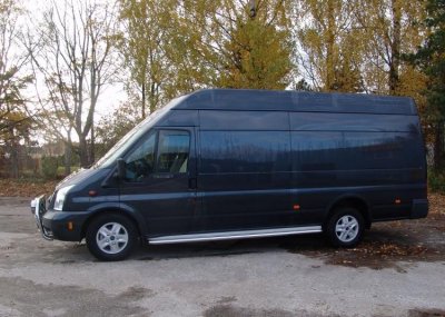 Stainless steel side steps for Ford Transit 300L 2006-2013