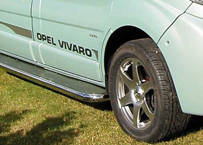 Stainless steel side steps for Nissan Primastar L1 2002-2014