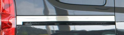 Stainless steel sliding door strip for Fiat Dobló from 2010-2014
