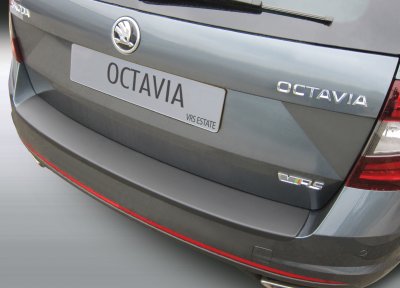 Rear guard / bumper protection in scratch-resistant ABS plastic for Skoda Octavia 2018-2020