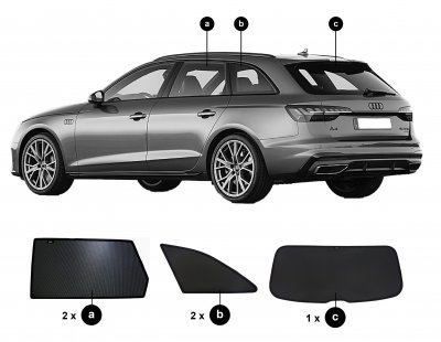Sun visors Audi A4 Avant from 2016- onwards