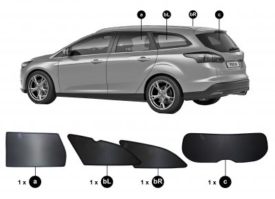 Sun visor Ford Focus station wagon from 2011-2017