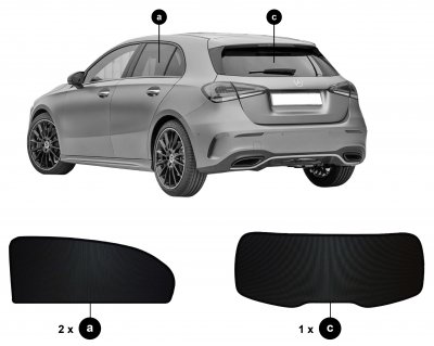 Sun visors Mercedes A-Class from 2018 onwards