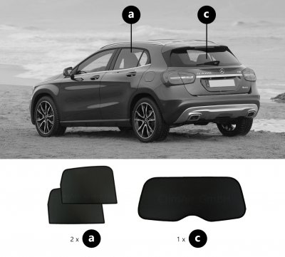 Sun visor Mercedes GLA from 2014-2020