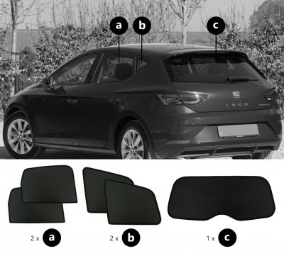 Sun visors Seat Leon 5-door from 2013-2019