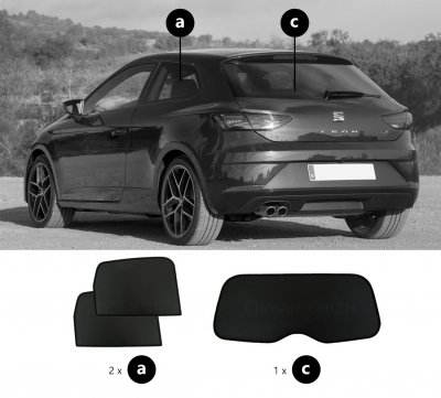 Sun visors Seat Leon Coupe from 2013-2019