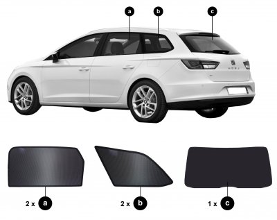 Sun visors Seat Leon ST from 2013-2019