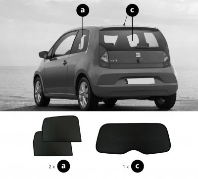 Sun visors Seat Mii 3-door from 2011-
