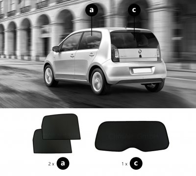 Sun visors Skoda Citigo 5-door from 2011-