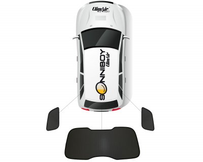 Sunshade for Audi Q7 from 2027- | Sonniboy – Model-specific sunshade and privacy screen
