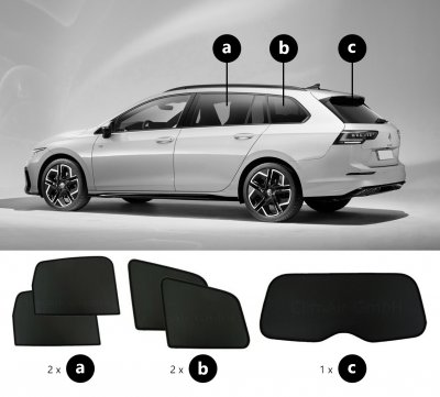 Sun visors Volkswagen Golf Sportscombi from 2020- onwards