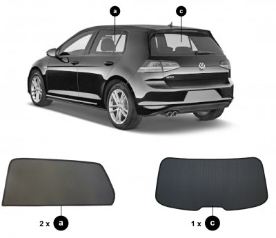 Sun visors Volkswagen Golf 5-door from 2014-2019