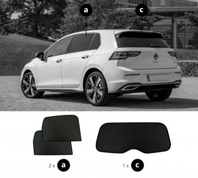 Sun visors Volkswagen Golf 5-door from 2020 onwards