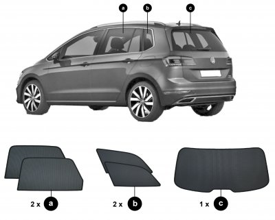 Sun visors Volkswagen Golf Sportsvan from 2014-2019