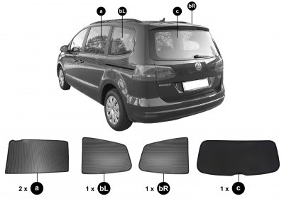 Sun protection Volkswagen Sharan from 2011-2022