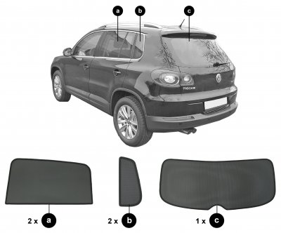 Sun visors Volkswagen Tiguan from 2008-2015