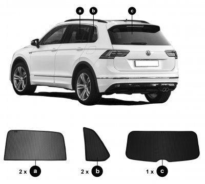 Sun visors Volkswagen Tiguan from 2016-2023
