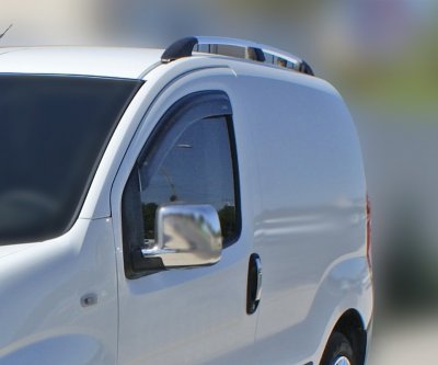 Mirror covers in chromed ABS plastic for Peugeot Bipper 2008-