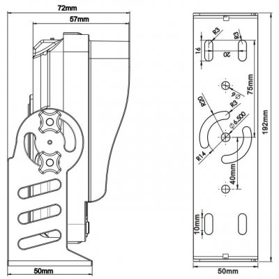 Rear view camera system splitscreen 7 inch 2 visor cameras