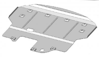 Exploded view skid plate Hyundai i40 2011-2015