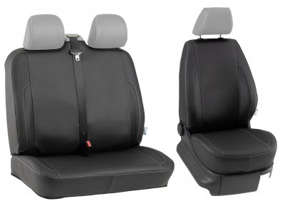 Heavy-duty seat covers for the front seats (1+2) for Ford Transit from 2000-2006