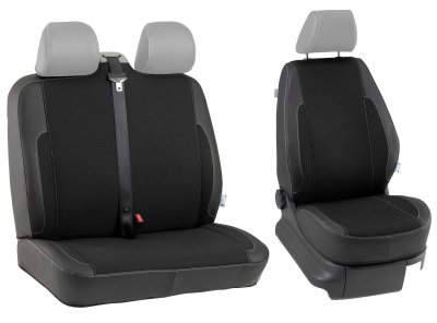 Heavy-duty seat covers for the front seats (1+2) for Ford Transit from 2006-2014