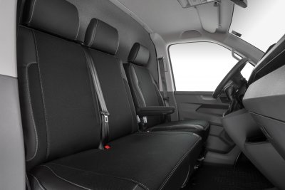 Heavy-duty seat cover for the front seat of the 2018 Mercedes-Benz Sprinter