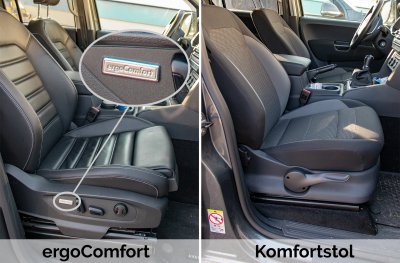 Seat cover for the front seat of VW Crafter 2017-