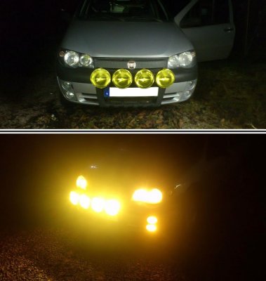 Headlight bulb 12 V Yellow White H1