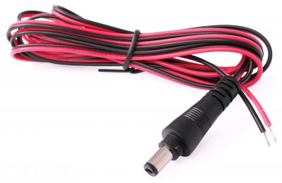 Power cable for wireless rear view camera systems